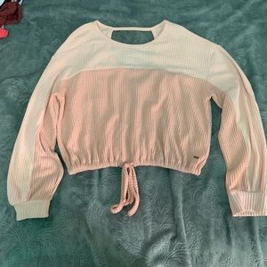 Color block pink Hollister sweater
